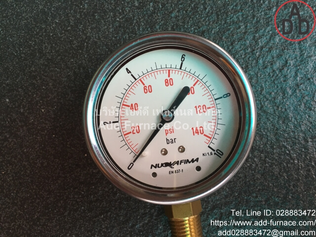 0~10Bar(0~145Psi) Nuova Fima Pressure Gauge(5)